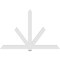 Ekena Millwork Kennewick Architectural Grade PVC Gable Bracket, 96"W x 64"H x 2"D x 6"F, 16/12 Pitch GBP096X64X0206KEN00 - alternate 3